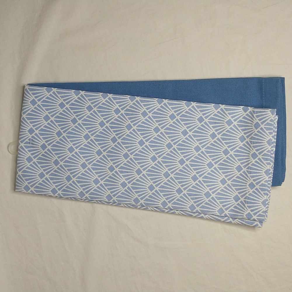 🏠 🍒 Spring Blue Kitchen Dishtowel